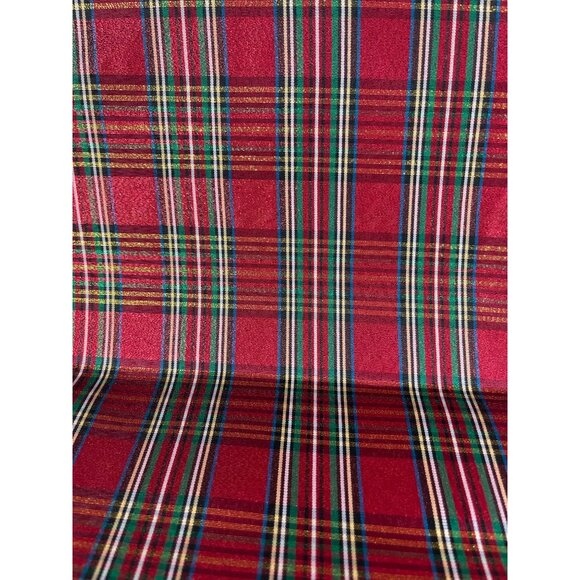 Lenox Christmas Holiday Nouveau Table Runner Tartan Metallic 14-inch X 70-inch - Picture 8 of 8